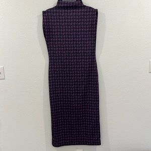 EUC XL(12) Purple mock neck body on midi/ankle length sleeveless dress